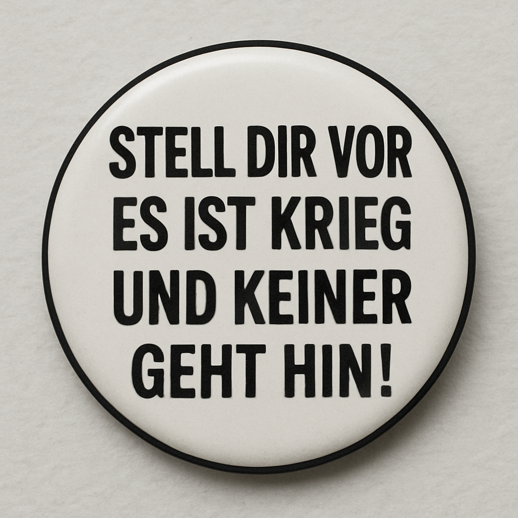 Stell dir vor es ist Krieg und keiner geht hin!